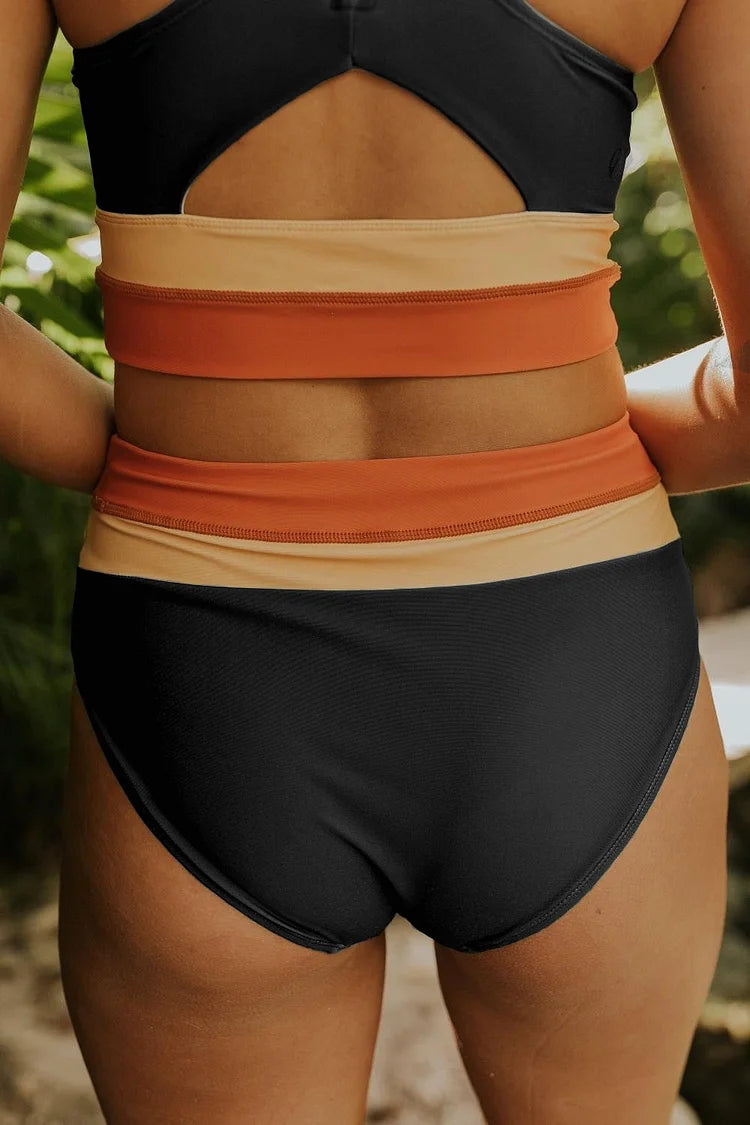 The Kaida — Obsidian Cutback Bikini Set