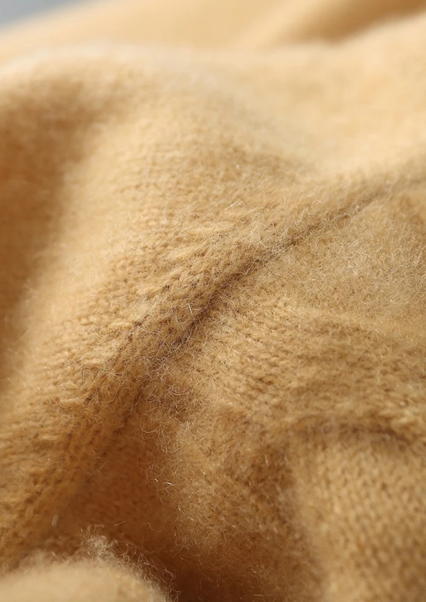 Pull col rond en cachemire câblé premium