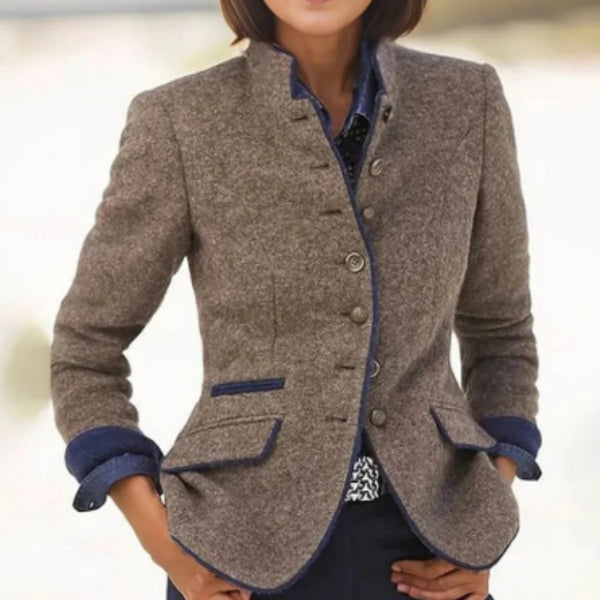 The Elara — Slate Tailored Jacket