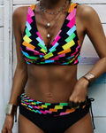 Eva - Bikini coloré éclatant et joyeux