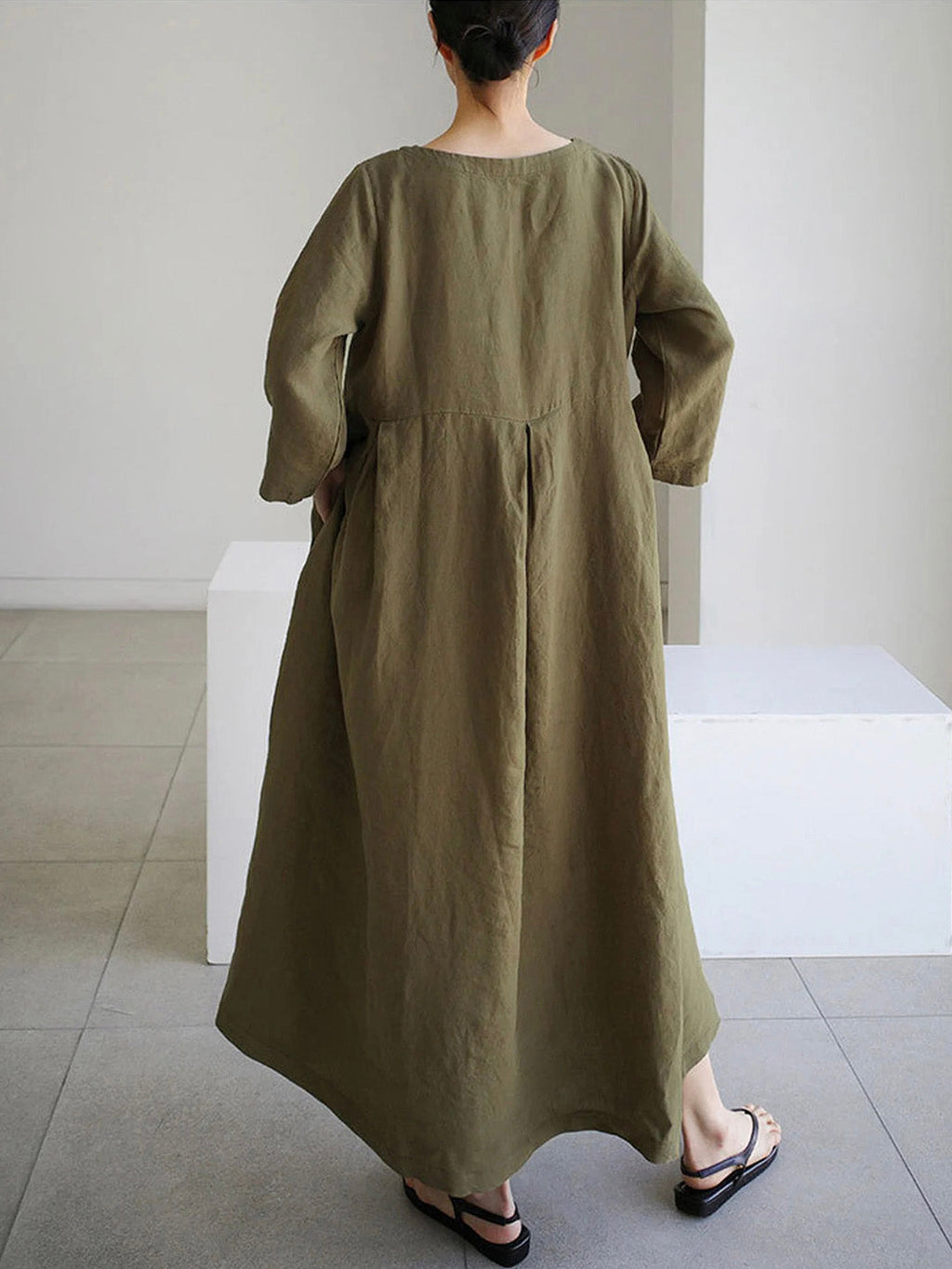 The Ivara — Flowing Maxi Dress in Dune