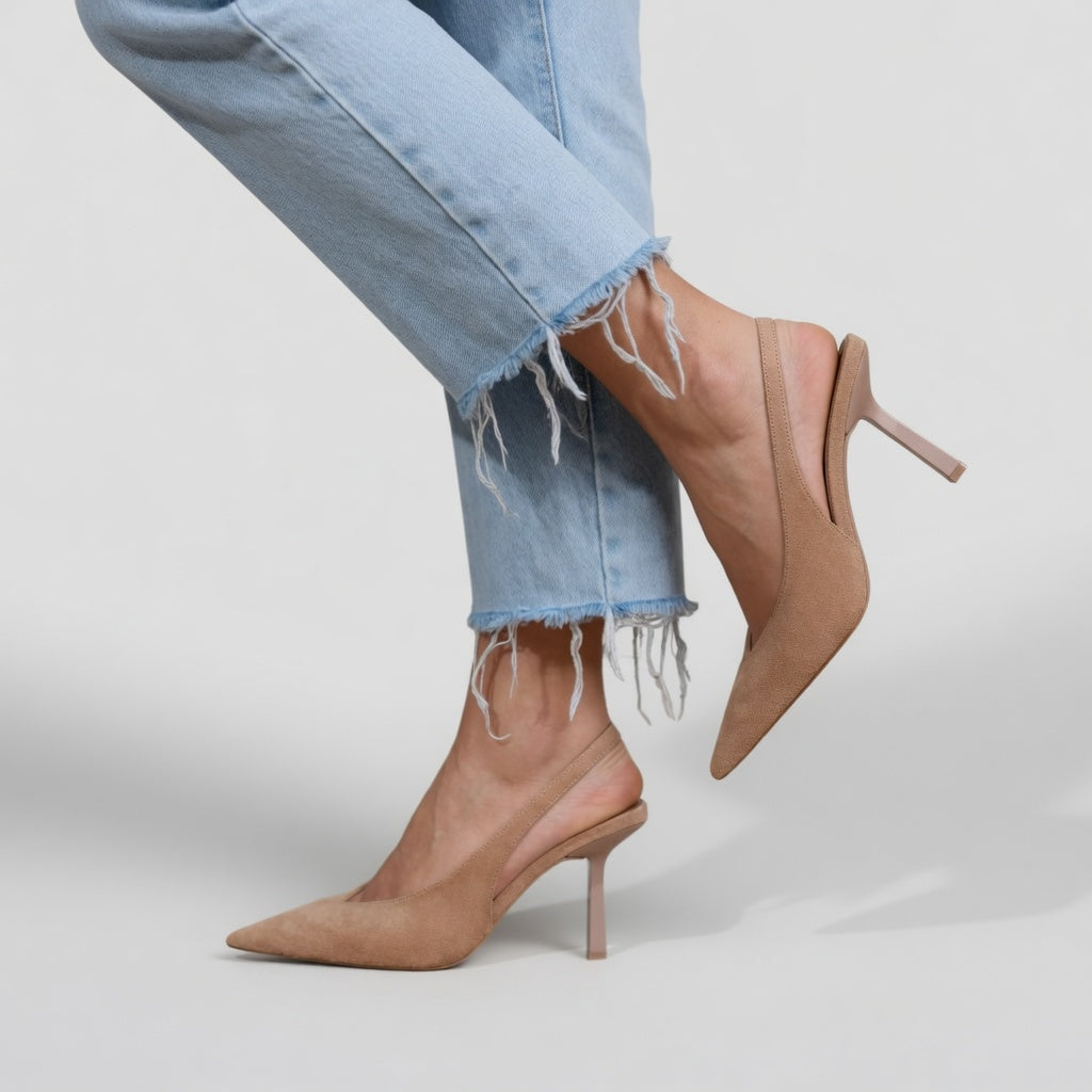 Élizabeth™ — Escarpin Parisien Chic à Bout Ouvert et Talon Aiguille