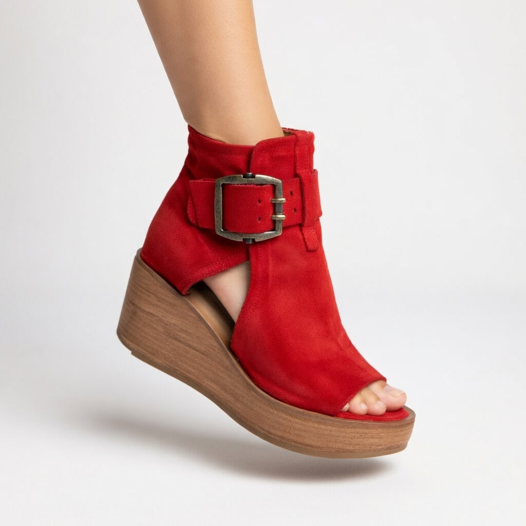 Orélisse™ - Bottines à talons ouverts au design contemporain