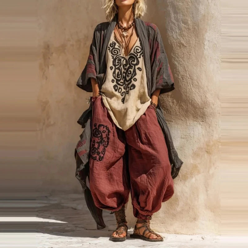 Ensembles coordonnés en mélange de lin Florence