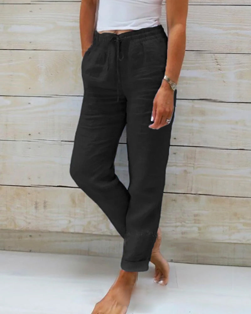 Aurora | Pantalon décontracté à cordon de serrage