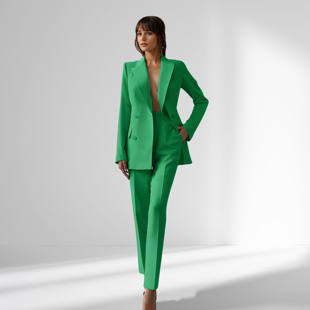 The Lysandra Suit — Blush Tailored Set