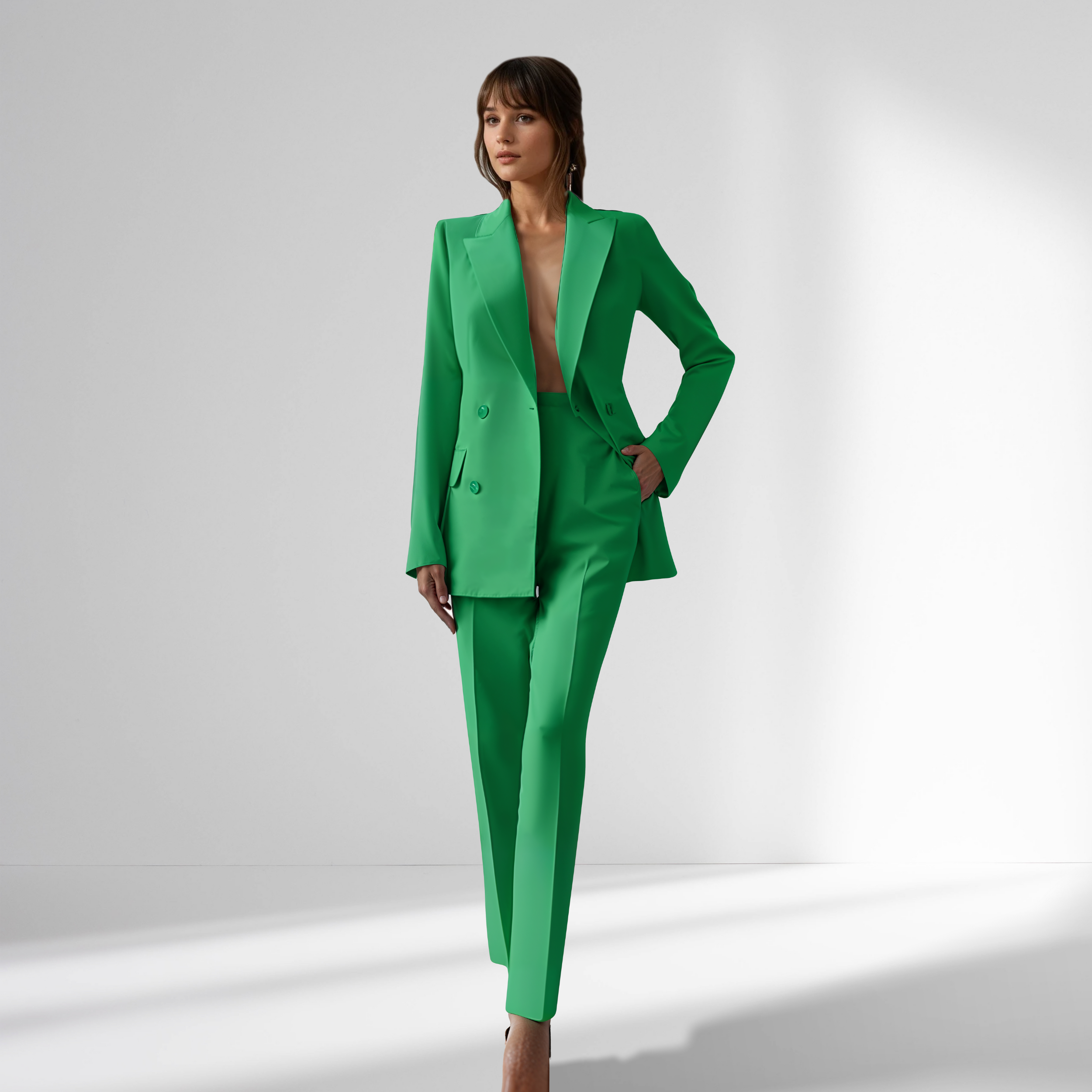 The Lysandra Suit — Blush Tailored Set