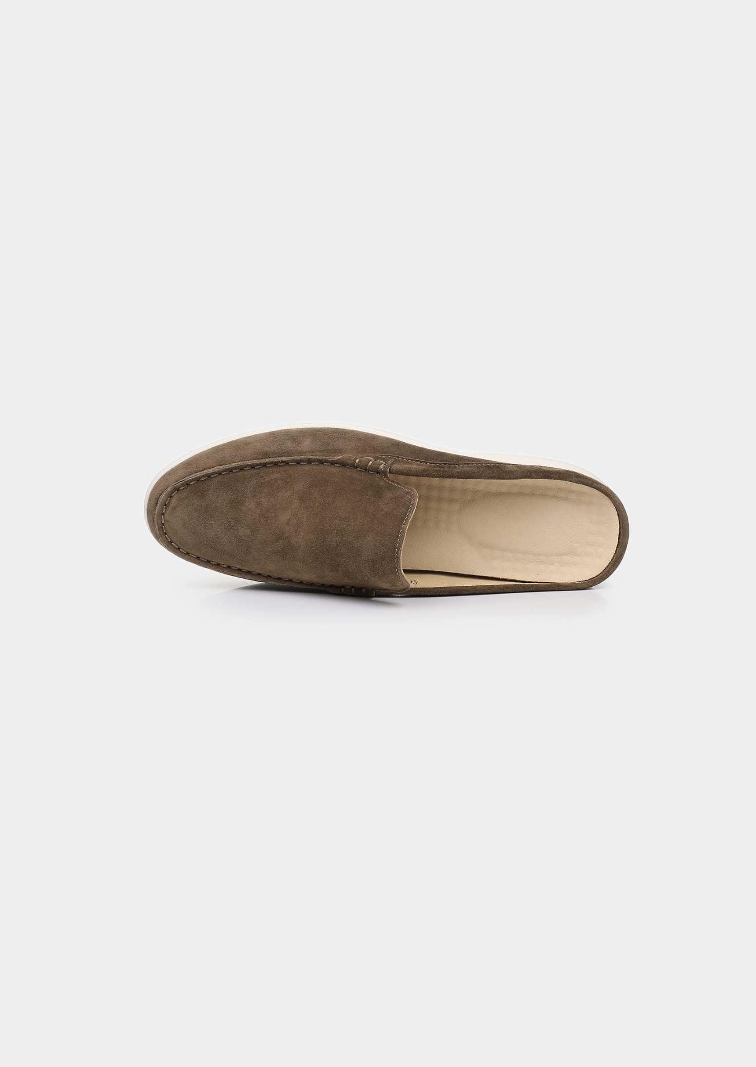 CHAUSSURE D'INTÉRIEUR EN DAIM OLIVE MARINA