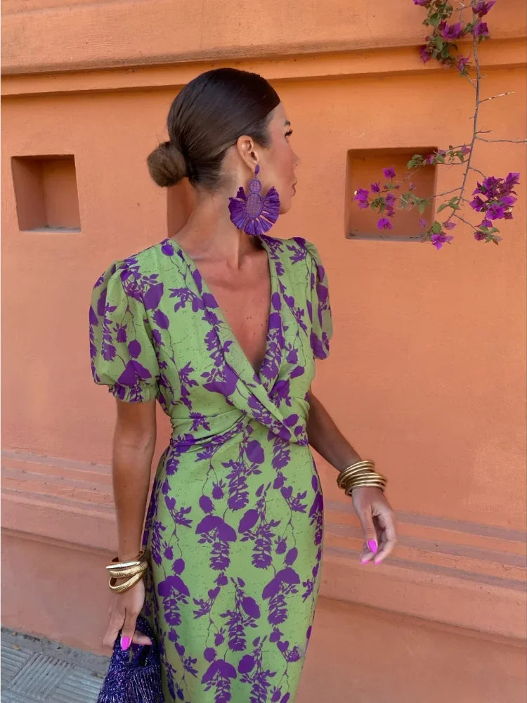 Lieke™ - Robe d'été vibrante à motifs