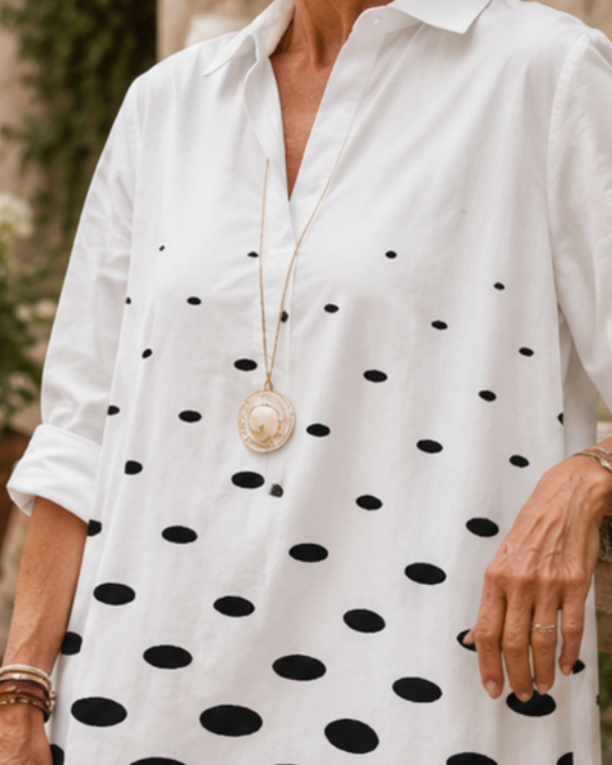 Isabella | Robe de jour élégante à pois