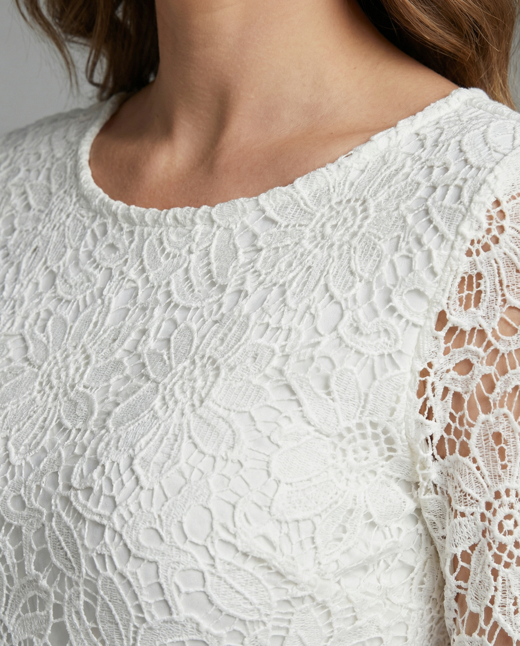 The Liora Lace Maxi — Snow Chiffon