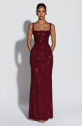 ROSALIND | Robe longue à encolure carrée