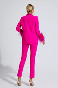 The Caelis Set — Moonstone Feather Blazer