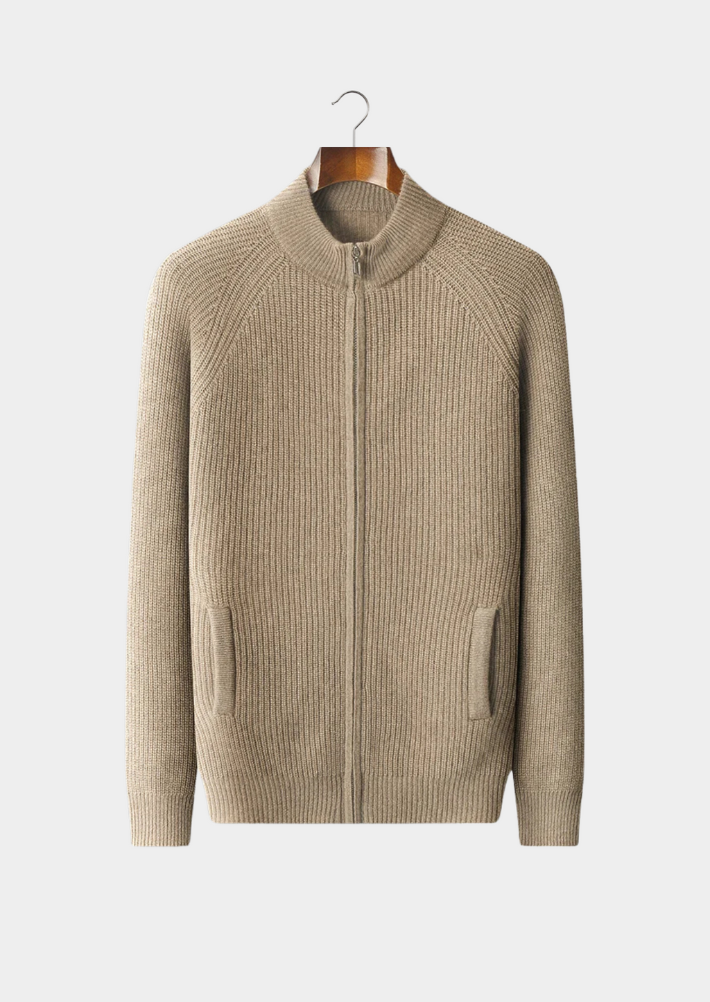 Cardigan en cachemire premium côtelé