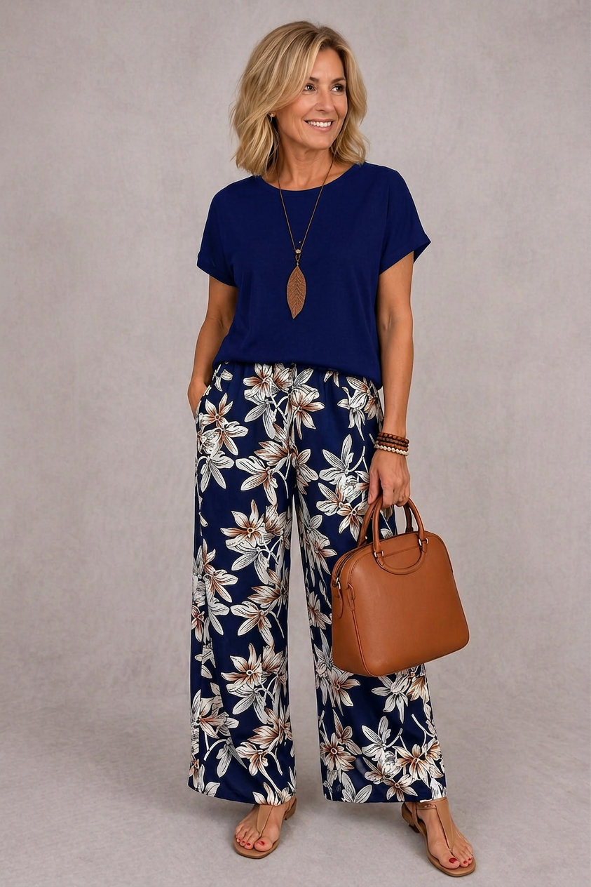 Rosie | Ensemble deux pièces floral sophistiqué