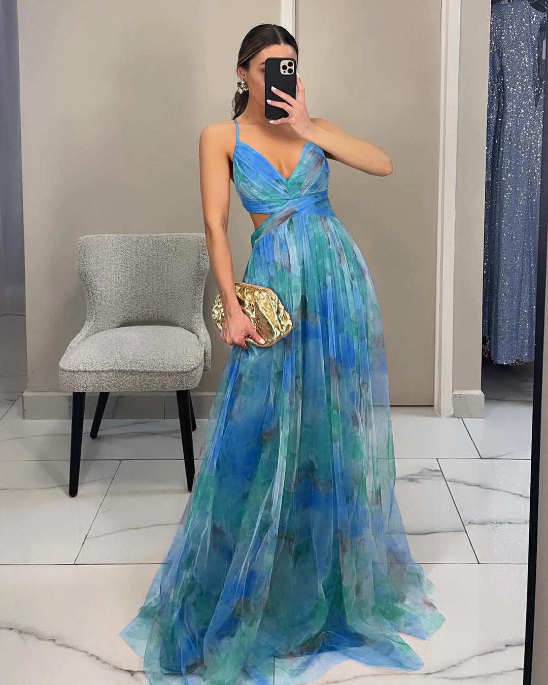 GISELLE | Robe Maxi en Chiffon