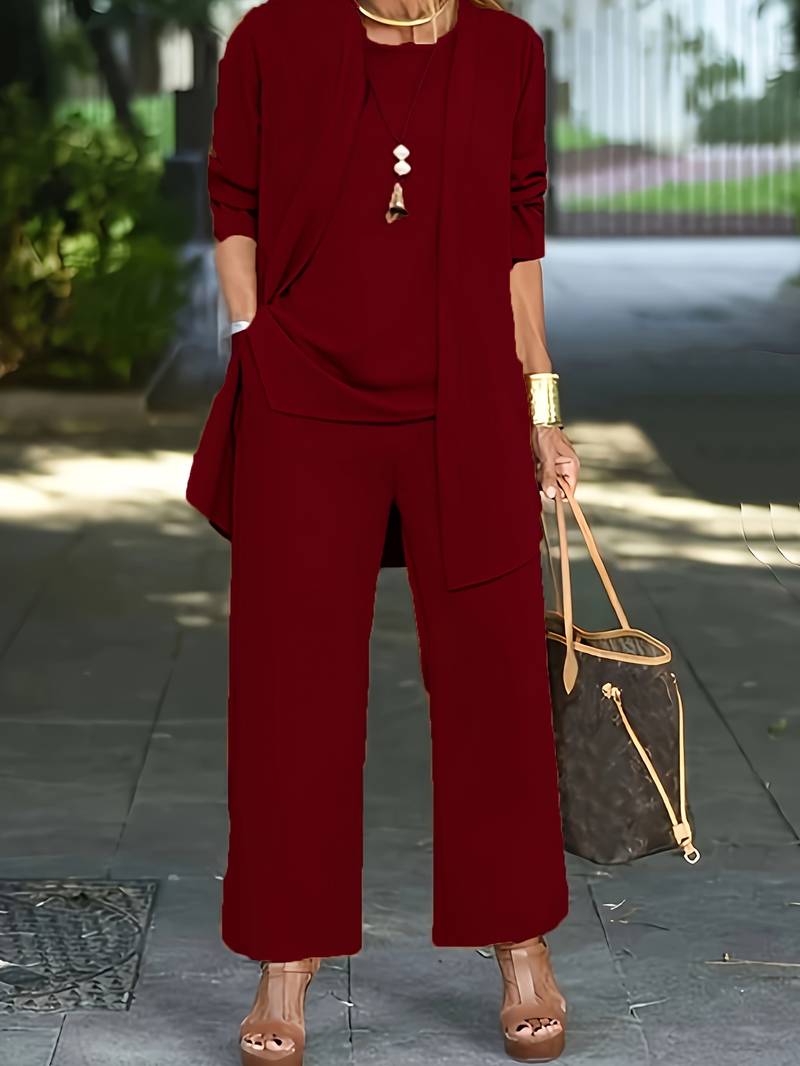 The Liora Set — Patchwork Draped Trio