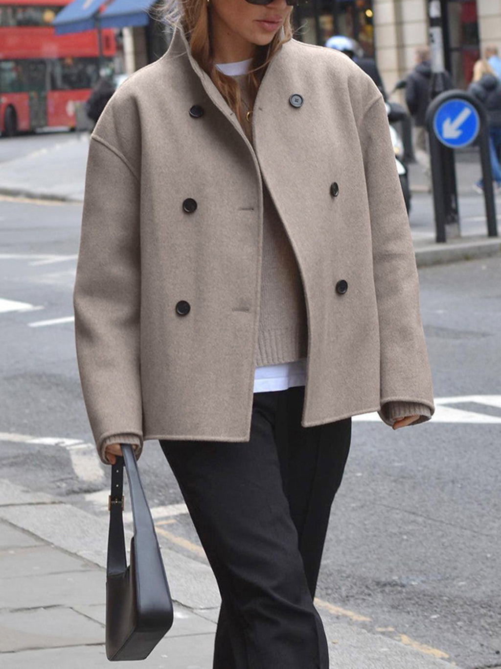 The Liora — Sand Wool Jacket