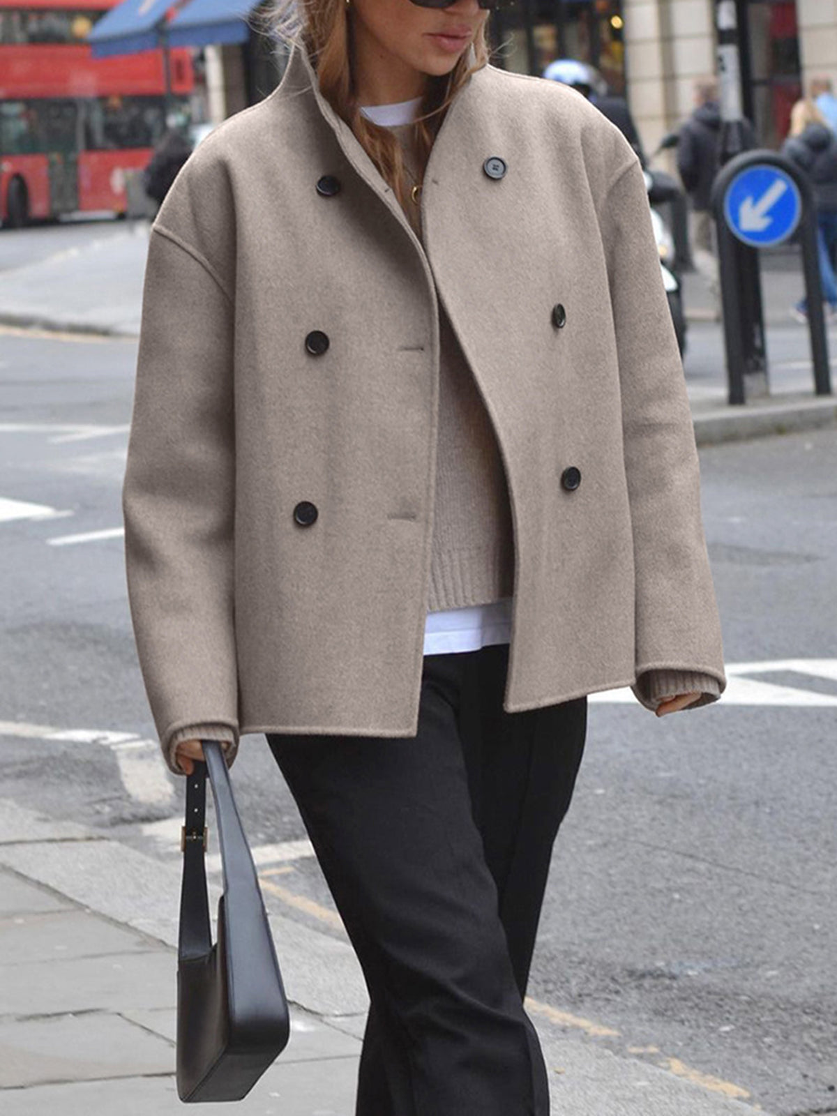The Liora — Sand Wool Jacket