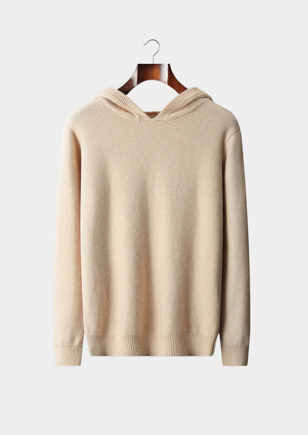 Sweat à capuche confortable en cachemire premium