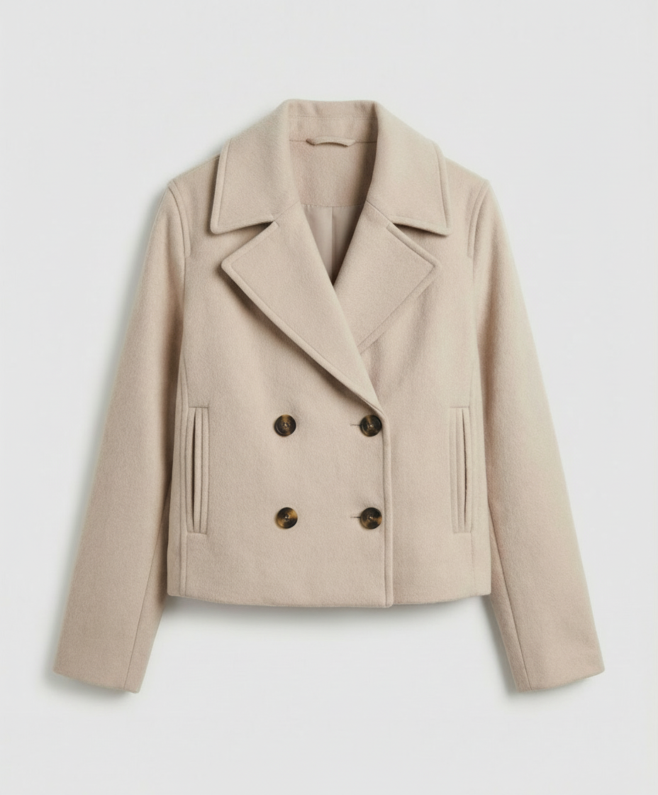 The Sira — Cropped Double-Breasted Blazer
