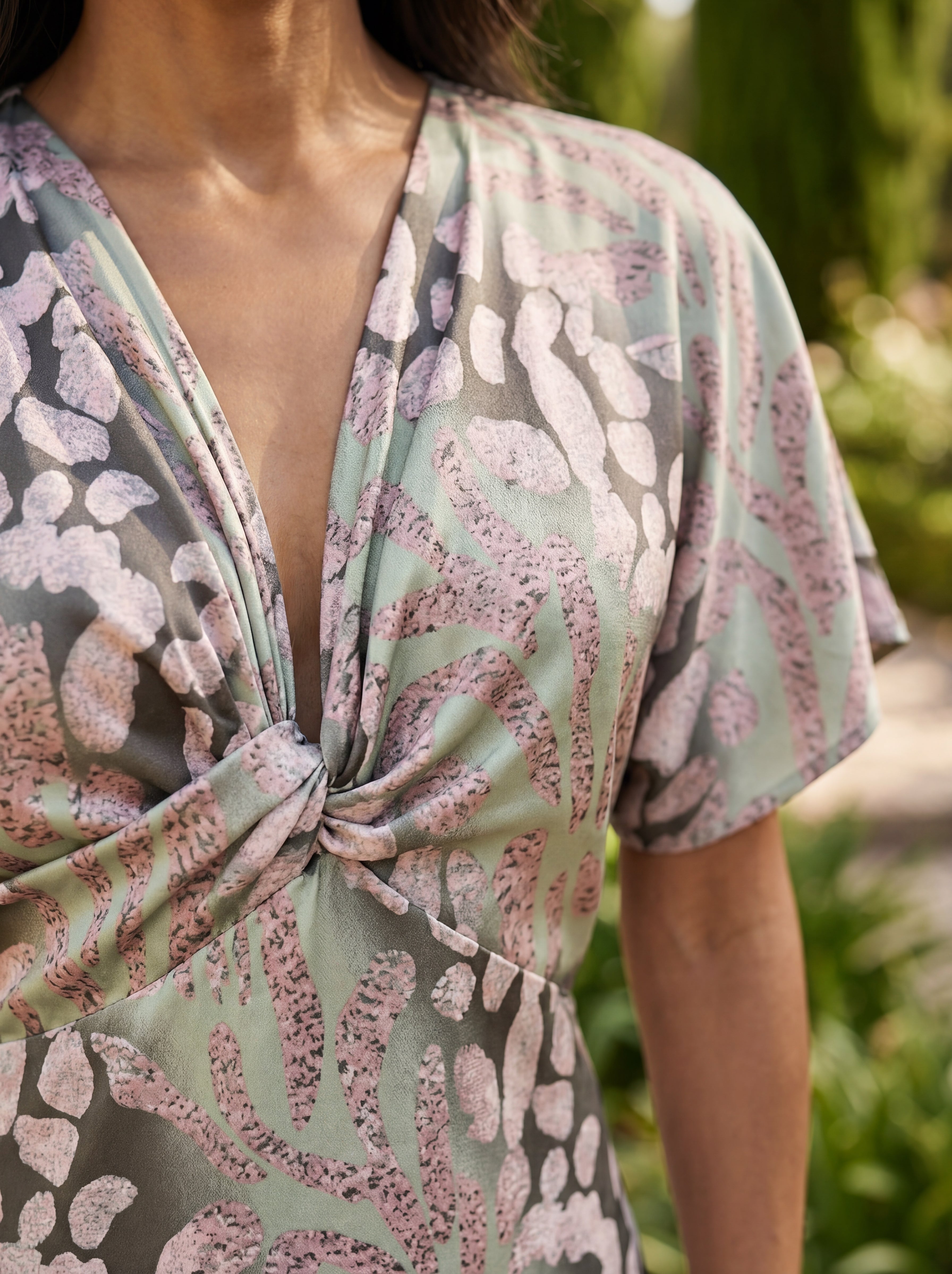 Robe élégante en tissu Arrayán – Maison Claire et Sylvie