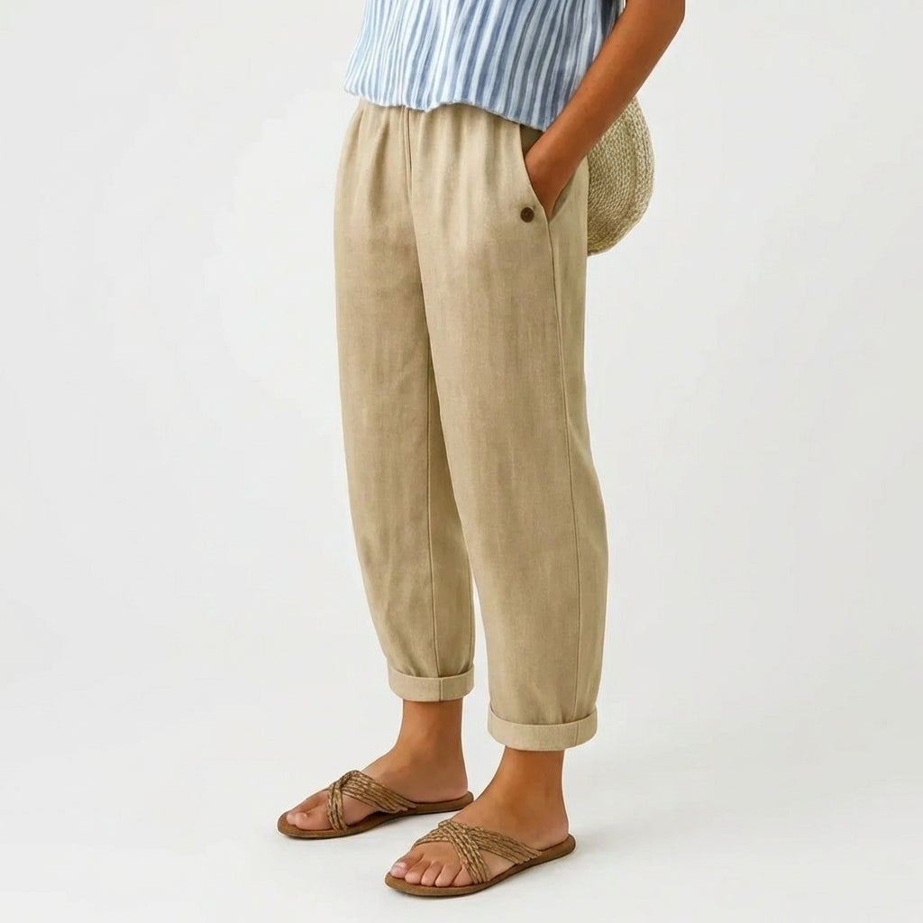 Stella | Pantalon en lin intemporel