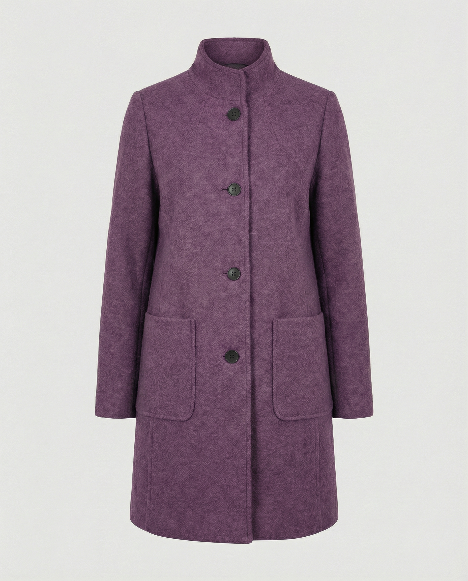 The Soren — Mist Wool-Blend Coat