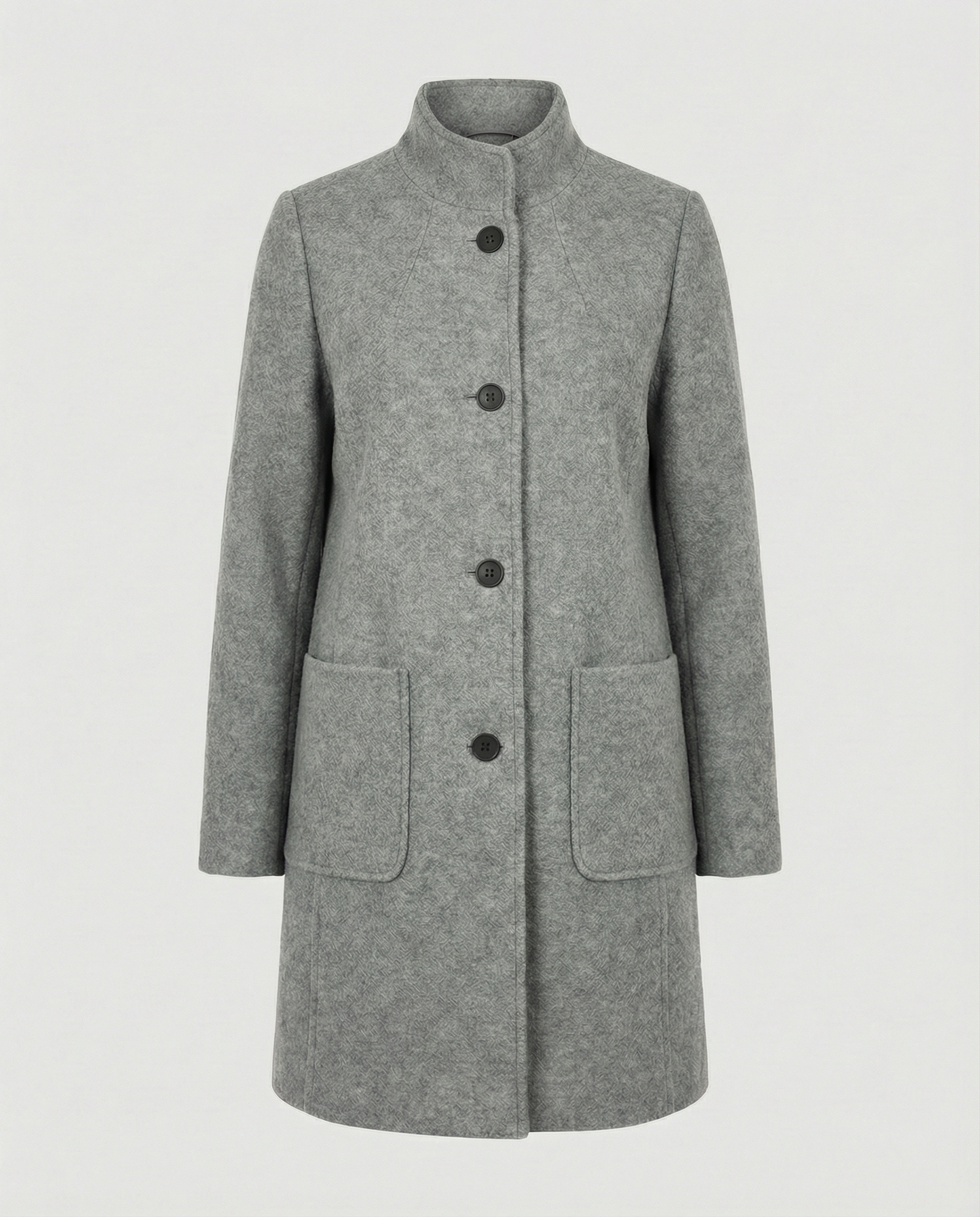 The Soren — Mist Wool-Blend Coat