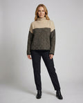 The Liora Knit — Two-Tone Turtleneck Sweater