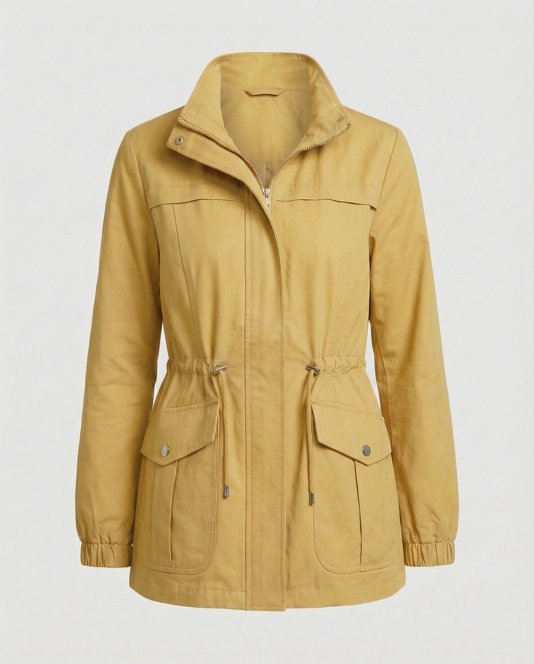 Elara Utility Jacket — Khaki
