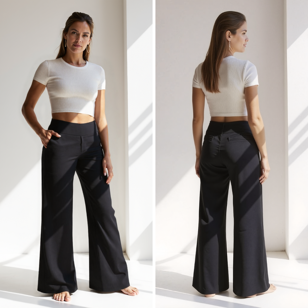 The Kyro Wide-Leg Trousers — Mist