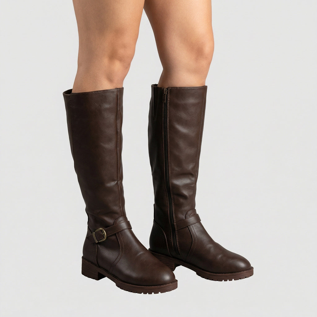 Tova Tall — Matte Black Orthopedic Boot