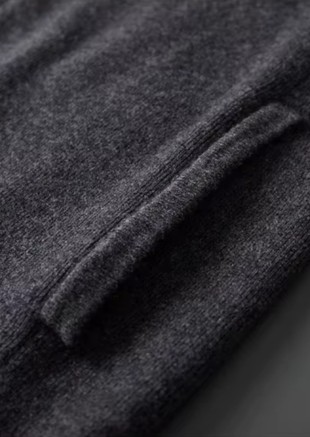 Cardigan polo côtelé en laine mérinos extra-fine pure