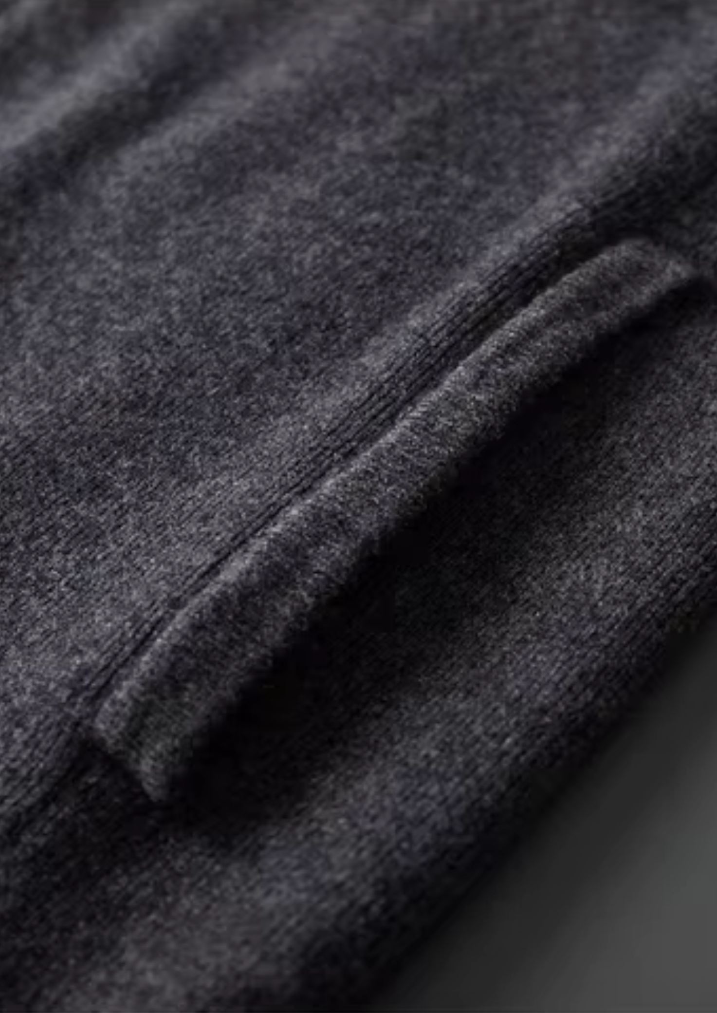 Cardigan polo côtelé en laine mérinos extra-fine pure