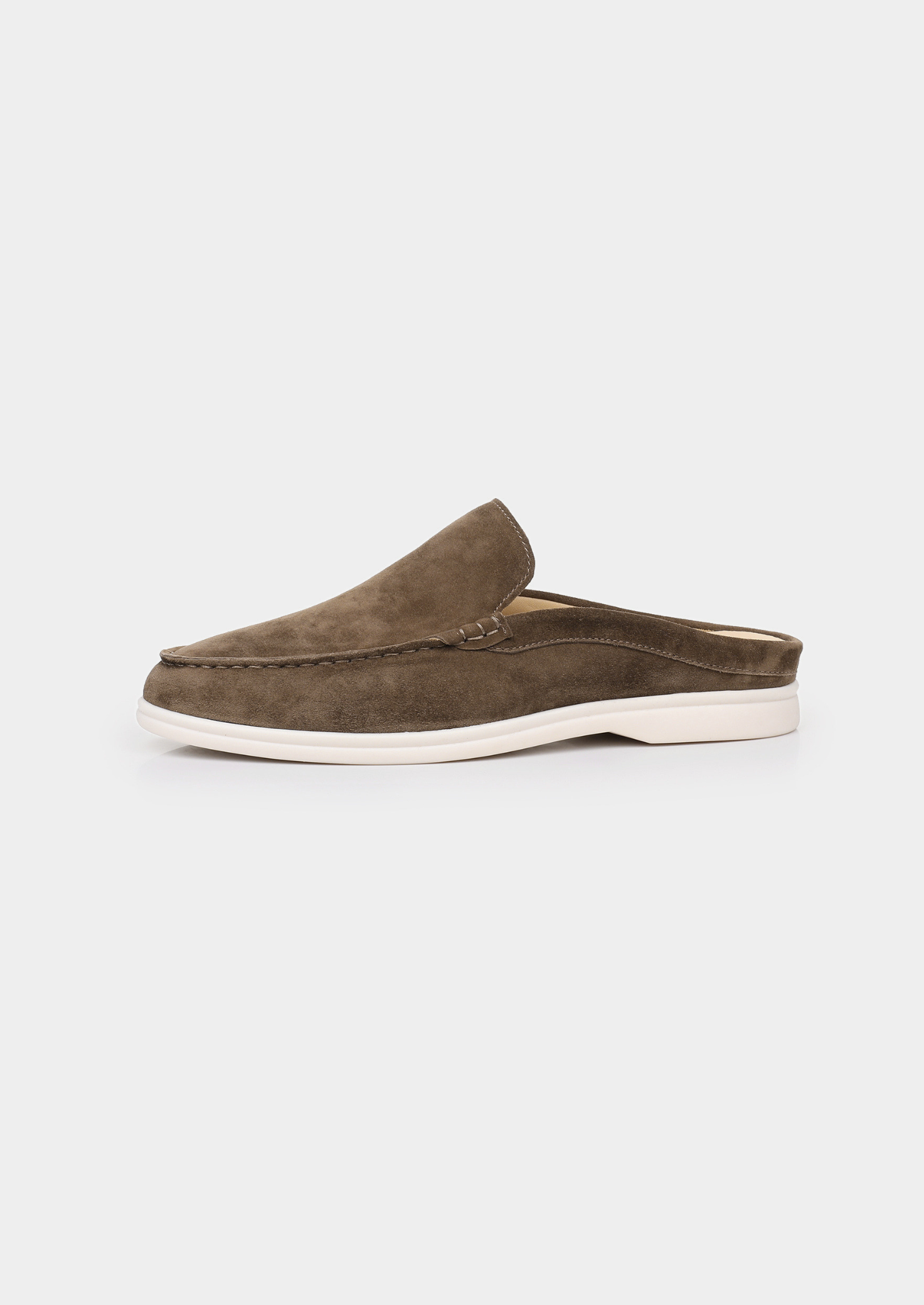 CHAUSSURE D'INTÉRIEUR EN DAIM OLIVE MARINA