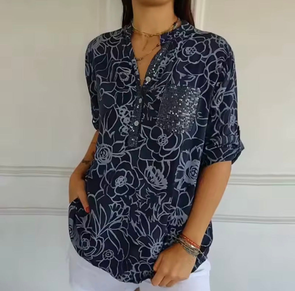 Avery | Blouse élégante avec poche