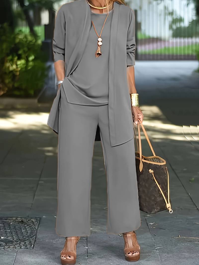 The Liora Set — Patchwork Draped Trio