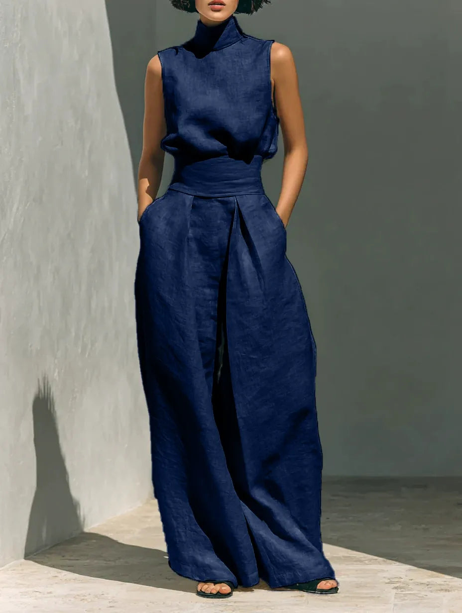 MARIA | Ensemble minimaliste à jambes larges