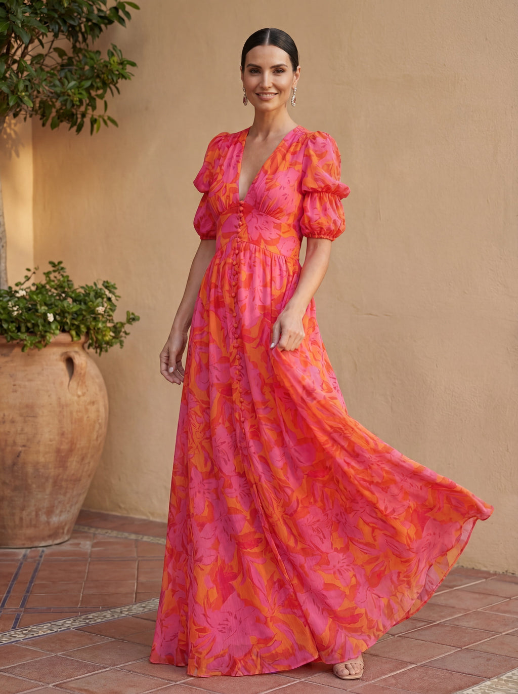 Robe Olvera en Soie Pure - Élégance Incomparable chez Maison Claire et Sylvie