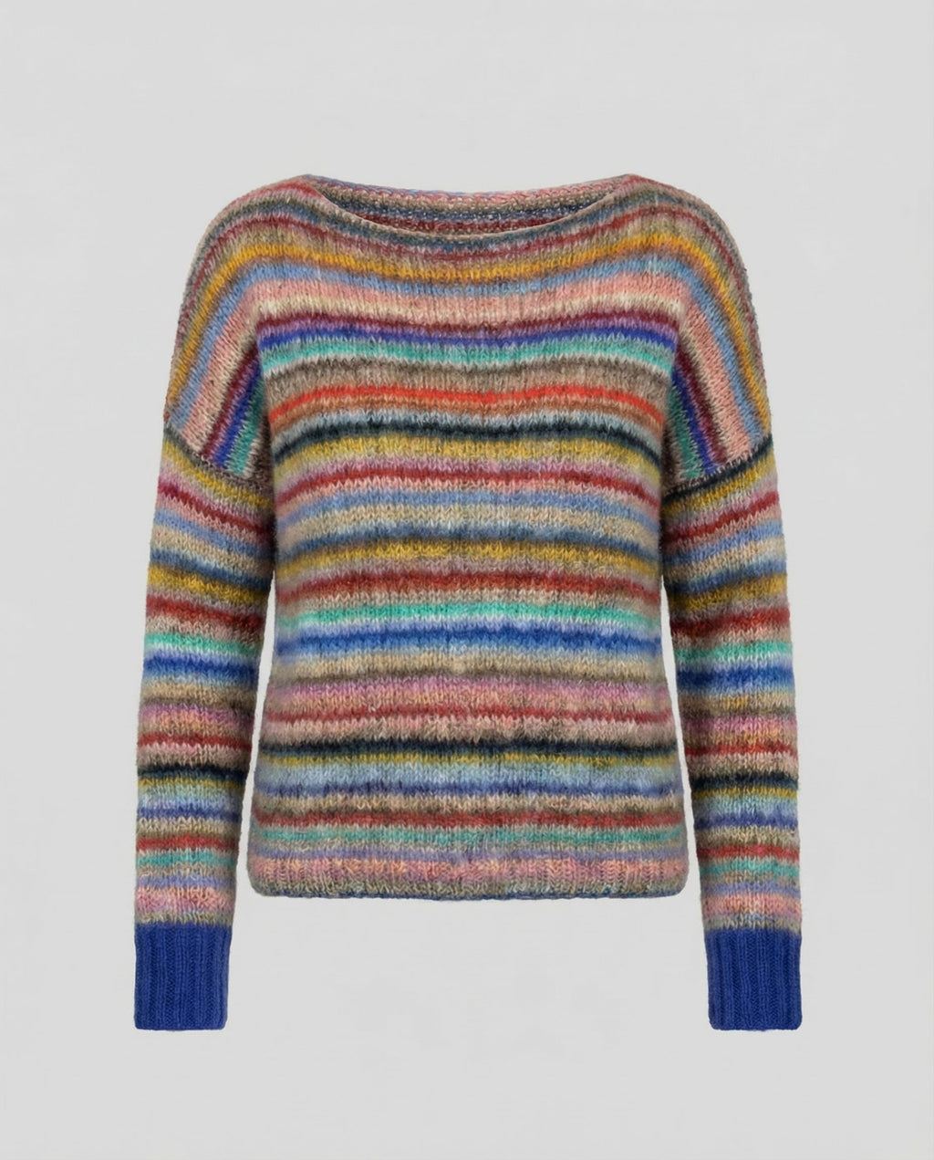 The Ylva Nordic Pullover — Cerulean Mosaic
