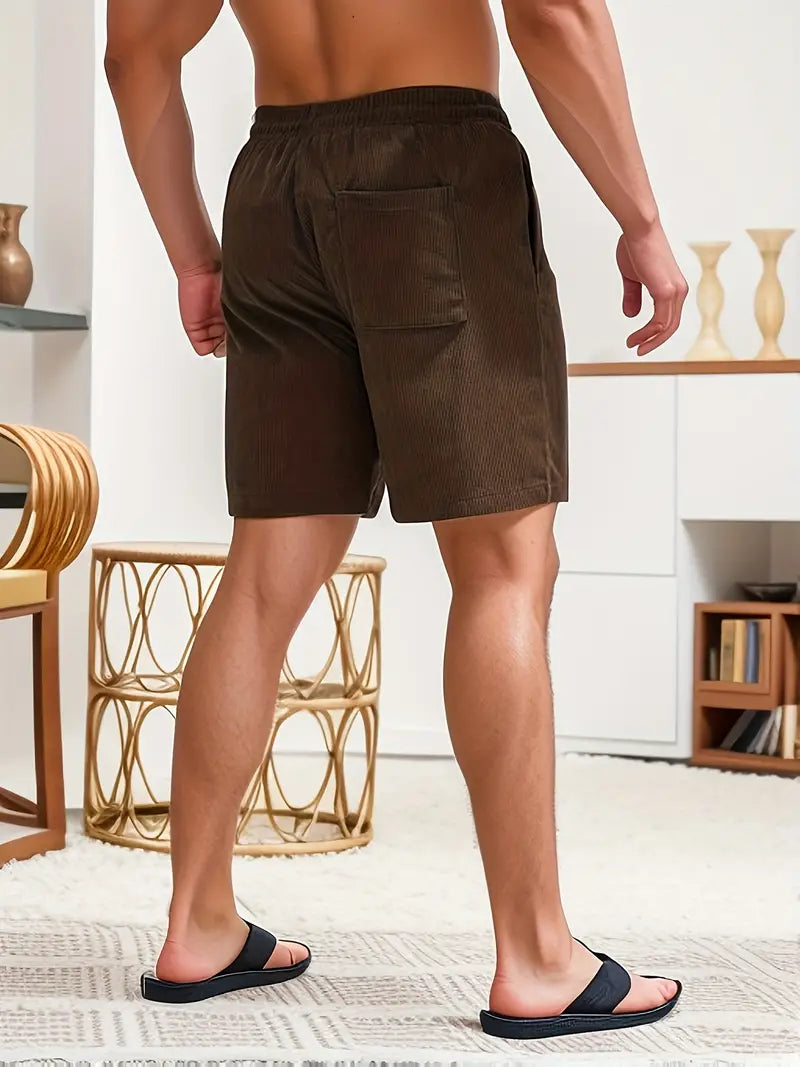 The Cael Corduroy Shorts — Forest