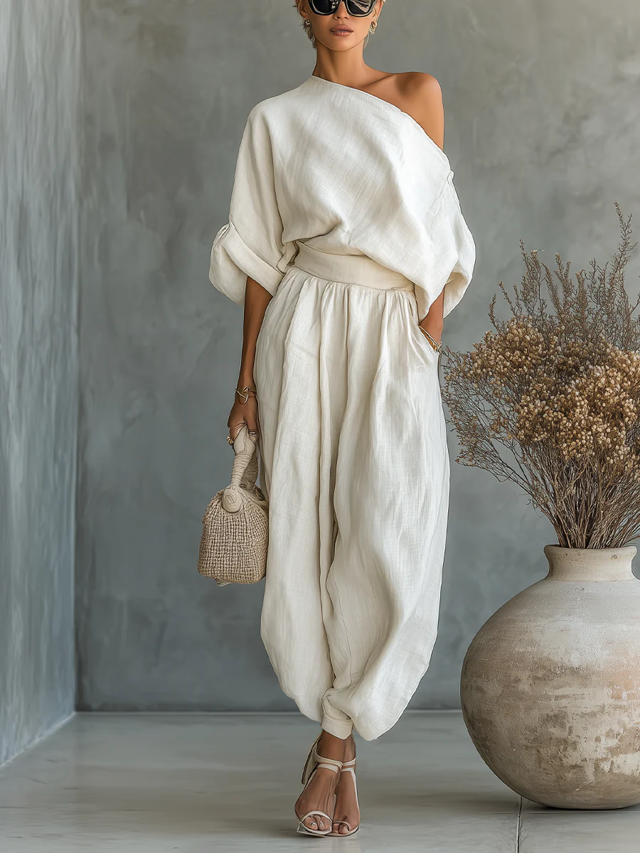 MILA | Ensemble Deux Pièces avec Design Épaule Dénudée