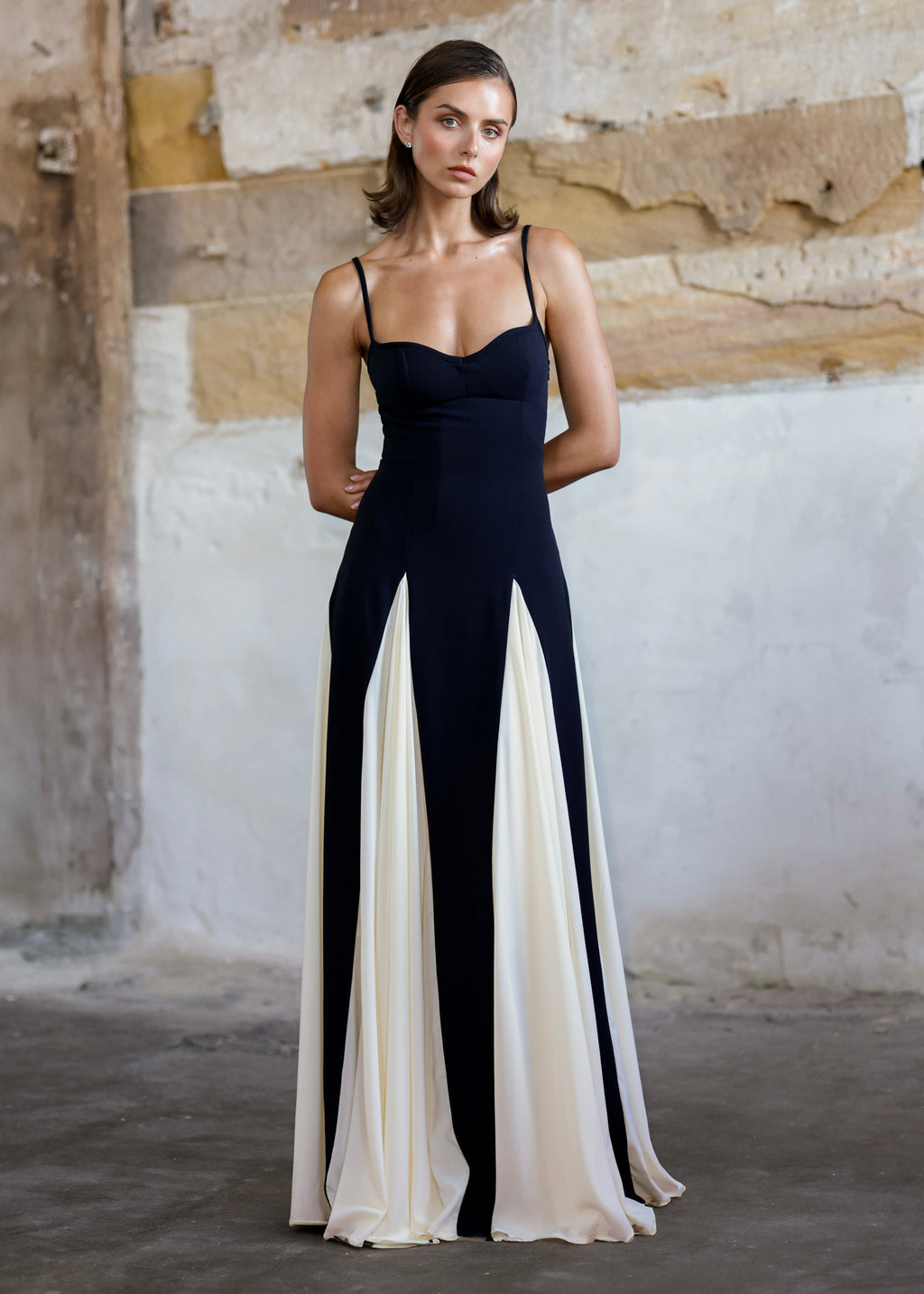 Paloma Maxi — Colorblock Elegance