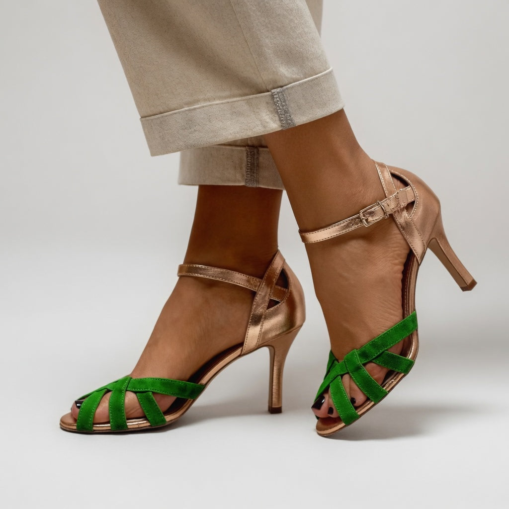 Amélia™ — Sandale tressée à talon aiguille Élégante Rétro Féminine