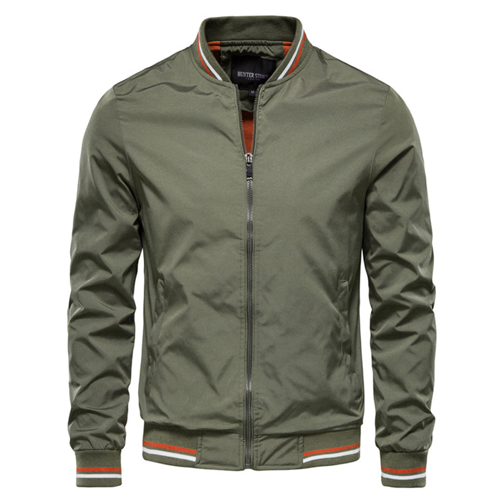 The Kyro Bomber — Army Green Slim Fit