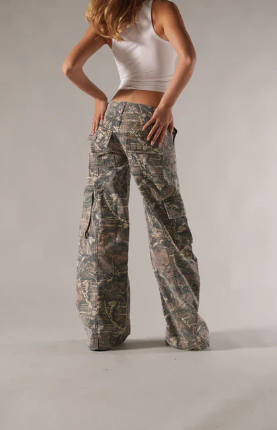 The Ebelle — Sepia Camo Cargo Pants