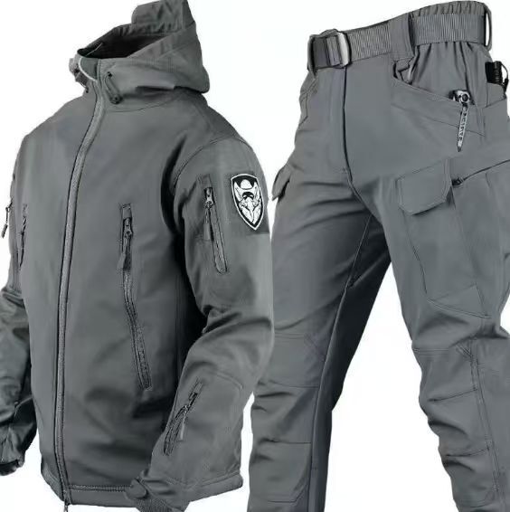 The Kaelen Set — Noir Tactical Jacket & Cargo Pants