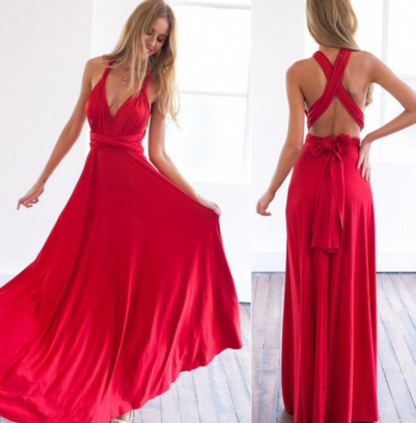 The Liora — Multiway Wrap Maxi Dress
