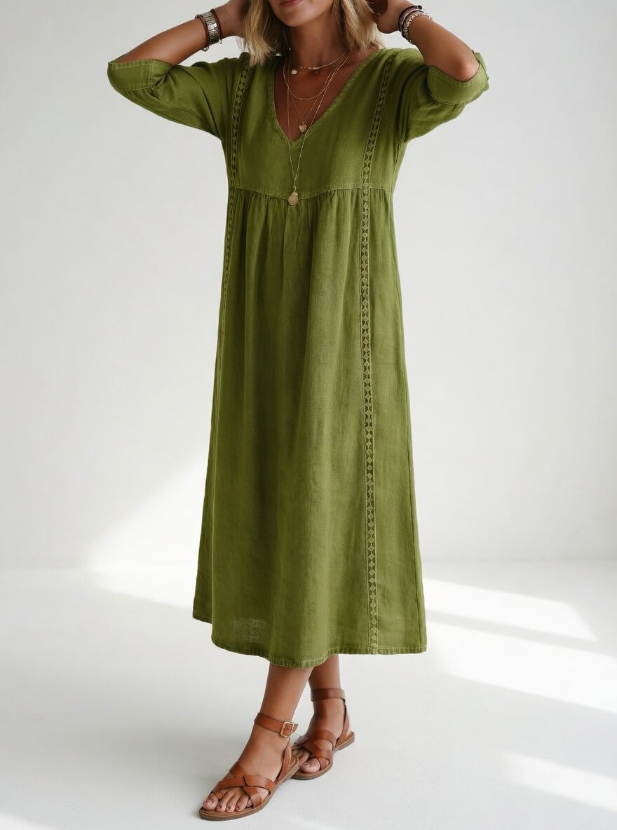 Lioréa™ — Robe Midi Fluide Chic et Décontractée